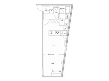 EDIT文京千石Ⅱ(1LDK/3階)の間取り写真