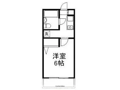 レジデンス・ド・レイーヌ(1K/4階)の間取り写真