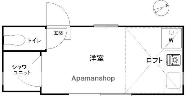アーバンプレイス池袋ⅡA(ワンルーム/2階)の間取り写真
