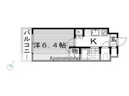 FORTUNA目白(1K/1階)の間取り写真