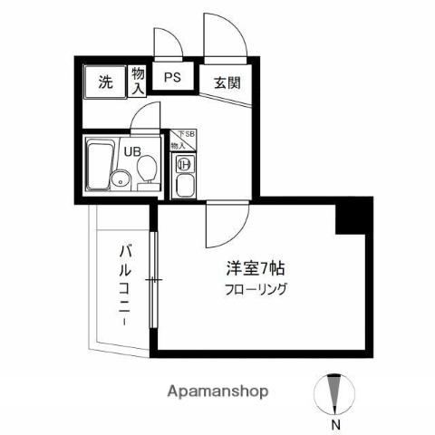 プロスペアー中野富士見町(1K/9階)の間取り写真