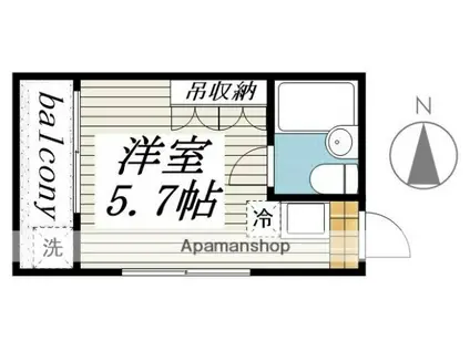 メゾン・ド・富士見町(ワンルーム/2階)の間取り写真