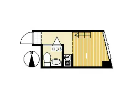 AQUAレジデンス中井(ワンルーム/3階)の間取り写真