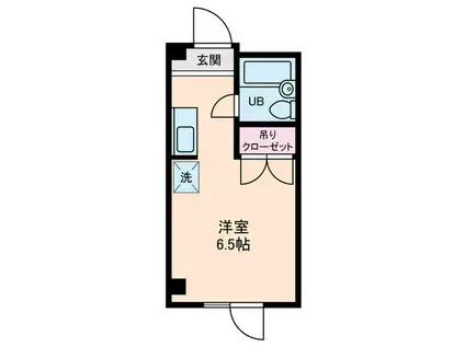 石神井台高野マンション(ワンルーム/3階)の間取り写真