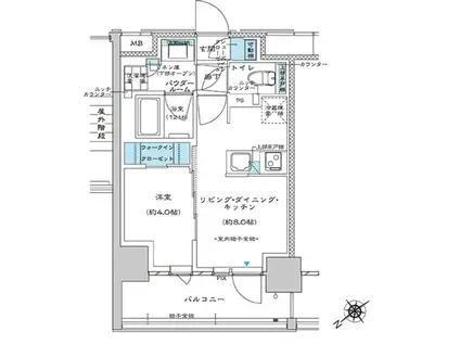 プレミスト板橋(1LDK/7階)の間取り写真