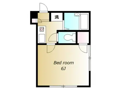 アルバ南大泉(1K/2階)の間取り写真