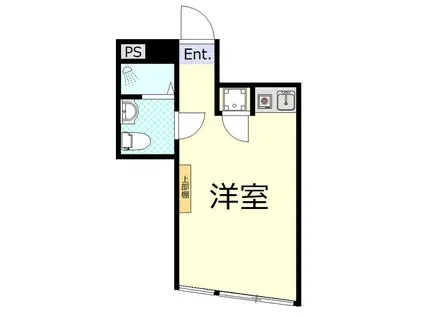 ローゼンハイム(ワンルーム/4階)の間取り写真