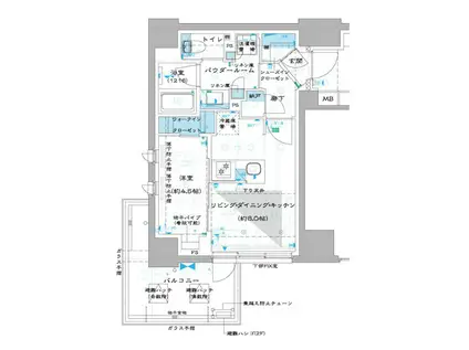 オーパスレジデンス中板橋(1LDK/10階)の間取り写真