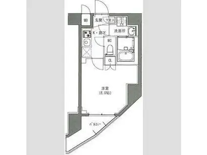 S-RESIDENCE雑司が谷(1K/3階)の間取り写真