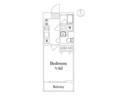 アイル グランデ中野ノース(1K/1階)の間取り写真
