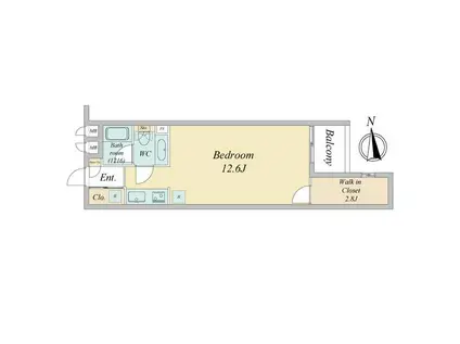 エルスタンザ下北沢(ワンルーム/B2階)の間取り写真