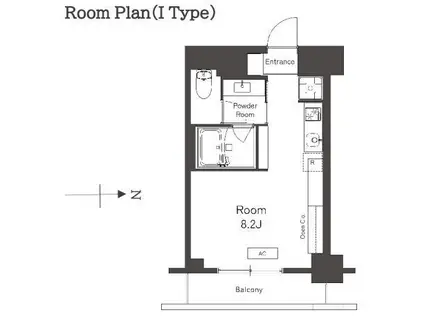 BELLEVIAGE SHINJUKU(1K/5階)の間取り写真