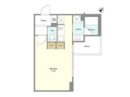 エルスタンザ代々木(1K/2階)の間取り写真