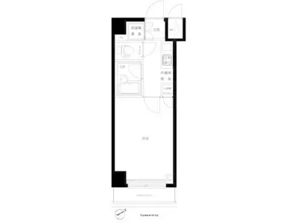 ルーブル蒲田南参番館(1K/3階)の間取り写真