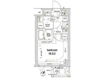 アクサス品川レジデンス(1K/1階)の間取り写真