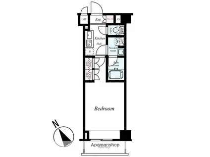 ルーブル東矢口(1K/2階)の間取り写真