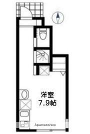 ソルナクレイシア西馬込(ワンルーム/1階)の間取り写真