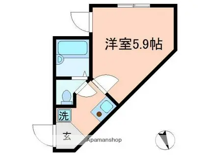 テラス久が原(ワンルーム/1階)の間取り写真