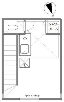 サークルハウス田園調布2番館(ワンルーム/2階)の間取り写真