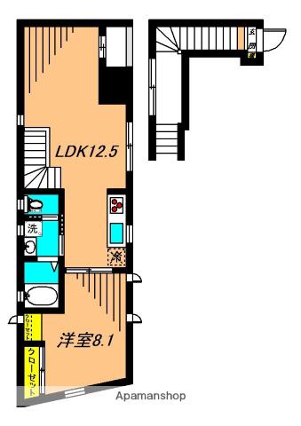 CORTILE中延(1LDK/3階)の間取り写真