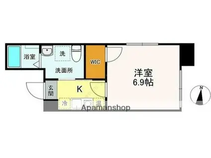 レピュア大森レジデンス(1K/1階)の間取り写真