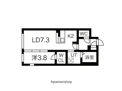 TOCOTAMA TERRACE池上(1LDK/2階)の間取り写真