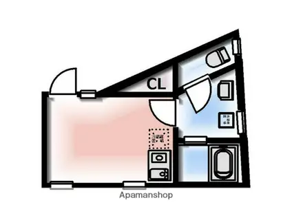 コミチテラス大岡山(ワンルーム/1階)の間取り写真