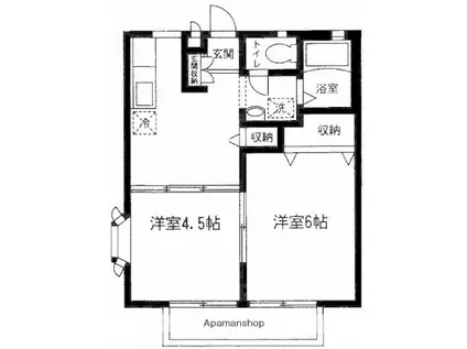 GLORY-S(2K/2階)の間取り写真