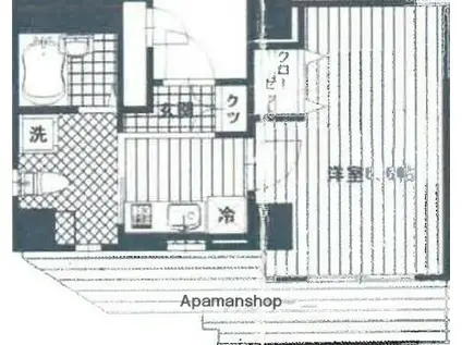 ピソ・エスペランサ(1K/2階)の間取り写真