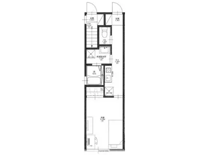 RAKO GRACE 馬込(1K/1階)の間取り写真