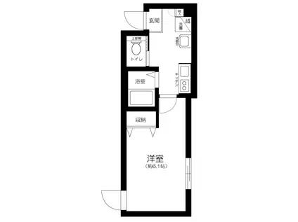 AZESTーRENT羽田Ⅹ(1K/1階)の間取り写真