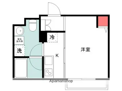 グランハイム雑色(1K/2階)の間取り写真