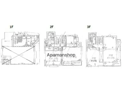 京浜急行電鉄空港線 糀谷駅 徒歩12分 3階建 築34年(3LDK)の間取り写真