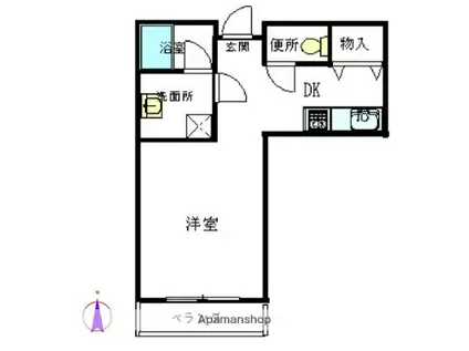 コーポ吉田(1DK/3階)の間取り写真