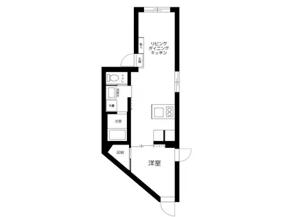 グランメゾン目黒(1LDK/B1階)の間取り写真
