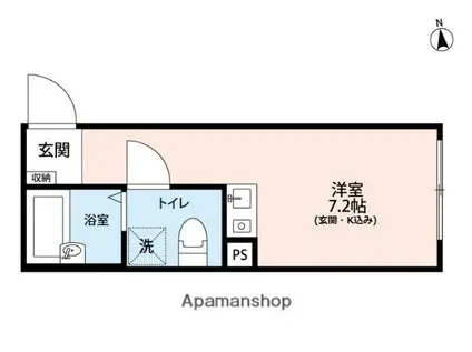 ID蒲田(ワンルーム/3階)の間取り写真
