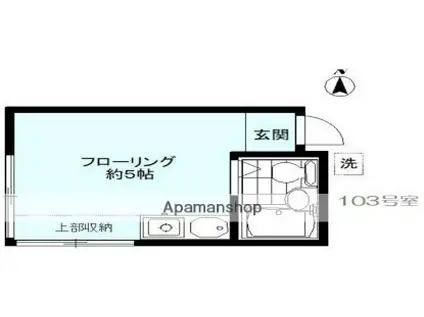 シティビレッジ(ワンルーム/1階)の間取り写真