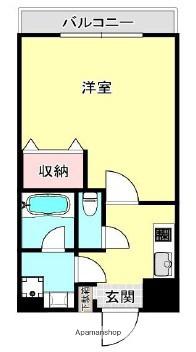 FLレジデンス品川I(1K/4階)の間取り写真