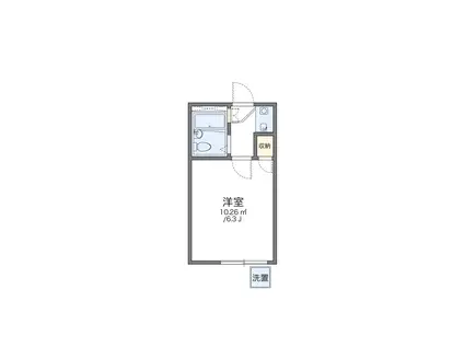 レオパレスシュベルン(1K/1階)の間取り写真