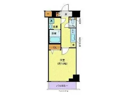 クレヴィスタ板橋本町(1K/4階)の間取り写真