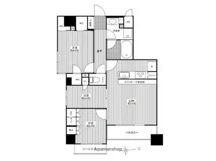 レジデンシャルステート南千住(3LDK/7階)の間取り写真