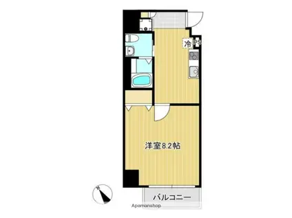 ライジングプレイス巣鴨(1K/5階)の間取り写真