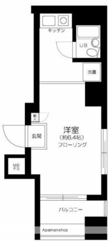 日神パレステージ南池袋(ワンルーム/2階)の間取り写真