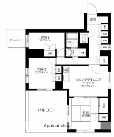ツインパレス(3LDK/3階)の間取り写真