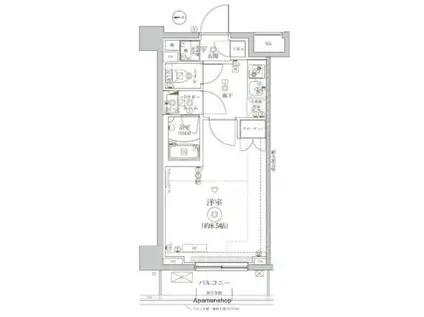 アルテシモ ポッソ(1K/2階)の間取り写真