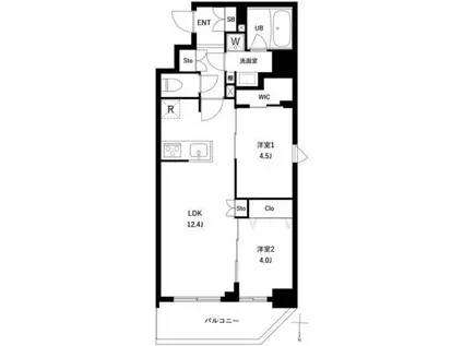 アーバンパーク日暮里Ⅱ(2LDK/3階)の間取り写真