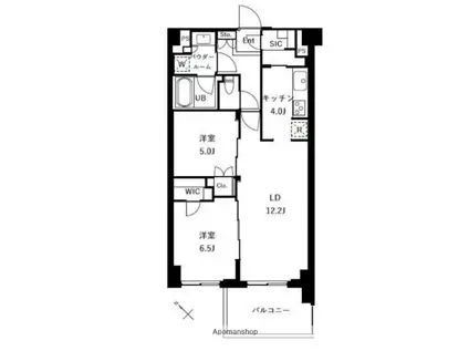 ザ・ケンジントン・レジデンスときわ台(2LDK/3階)の間取り写真