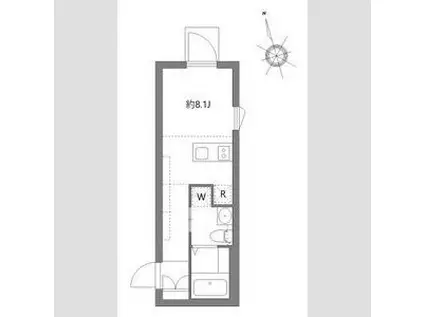 アピチェ板橋本町(ワンルーム/B1階)の間取り写真