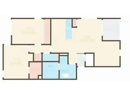 LULU西尾久(2LDK/2階)の間取り写真