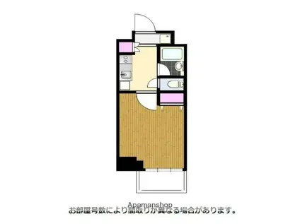 レジディア文京本郷2 敷無し礼0.5(1K/5階)の間取り写真